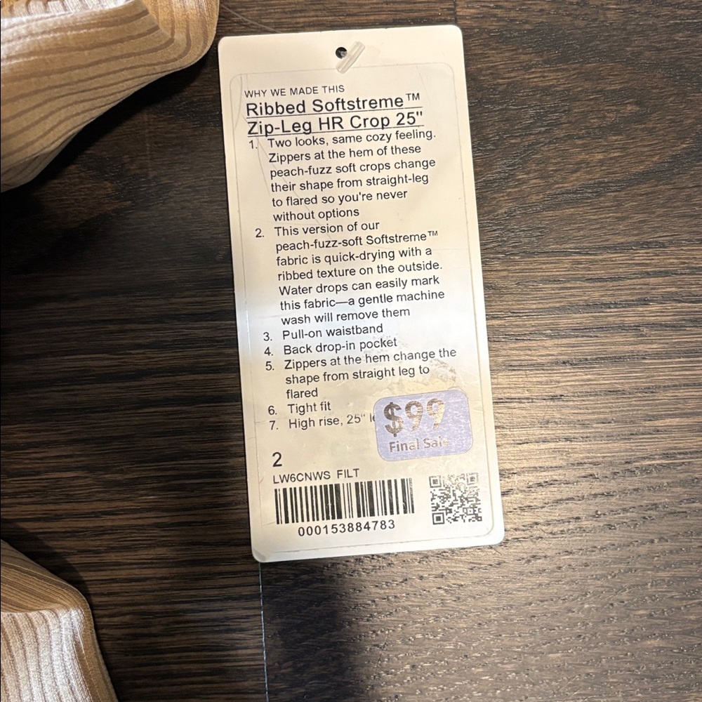 lululemon athletica Ribbed Cropped Pants in Beige - Picture 4 of 12